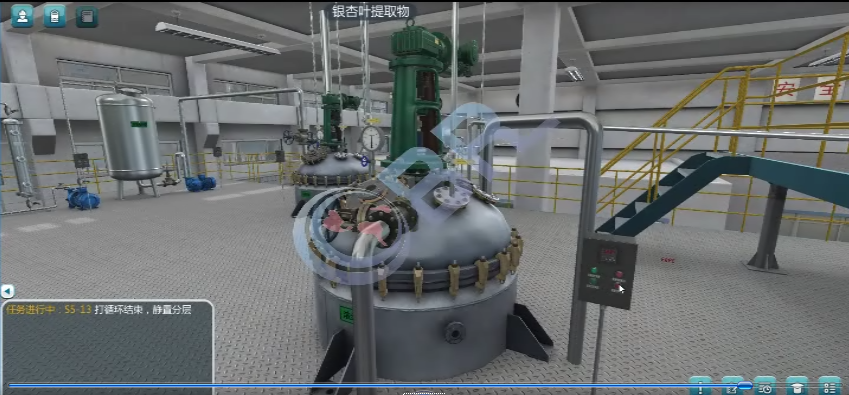 中药炮制工厂3D虚拟仿真平台教学软件